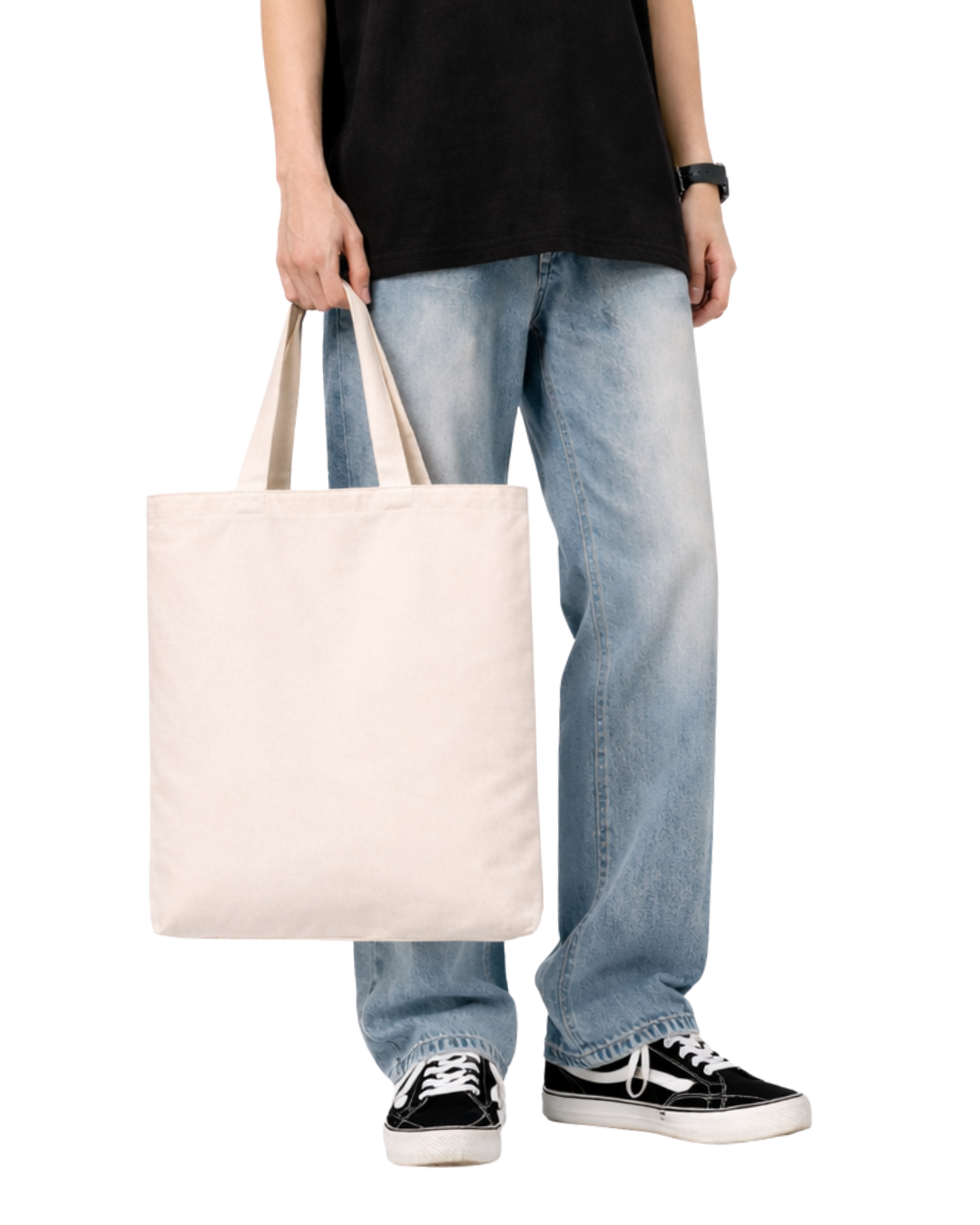 Canvas Tote Bag – Large กระเป๋าผ้าแคนวาสรวยไม่ไหวแล้ว รุ่น มงคลจักรวาล หลวงปู่เอ (เลี่ยน)