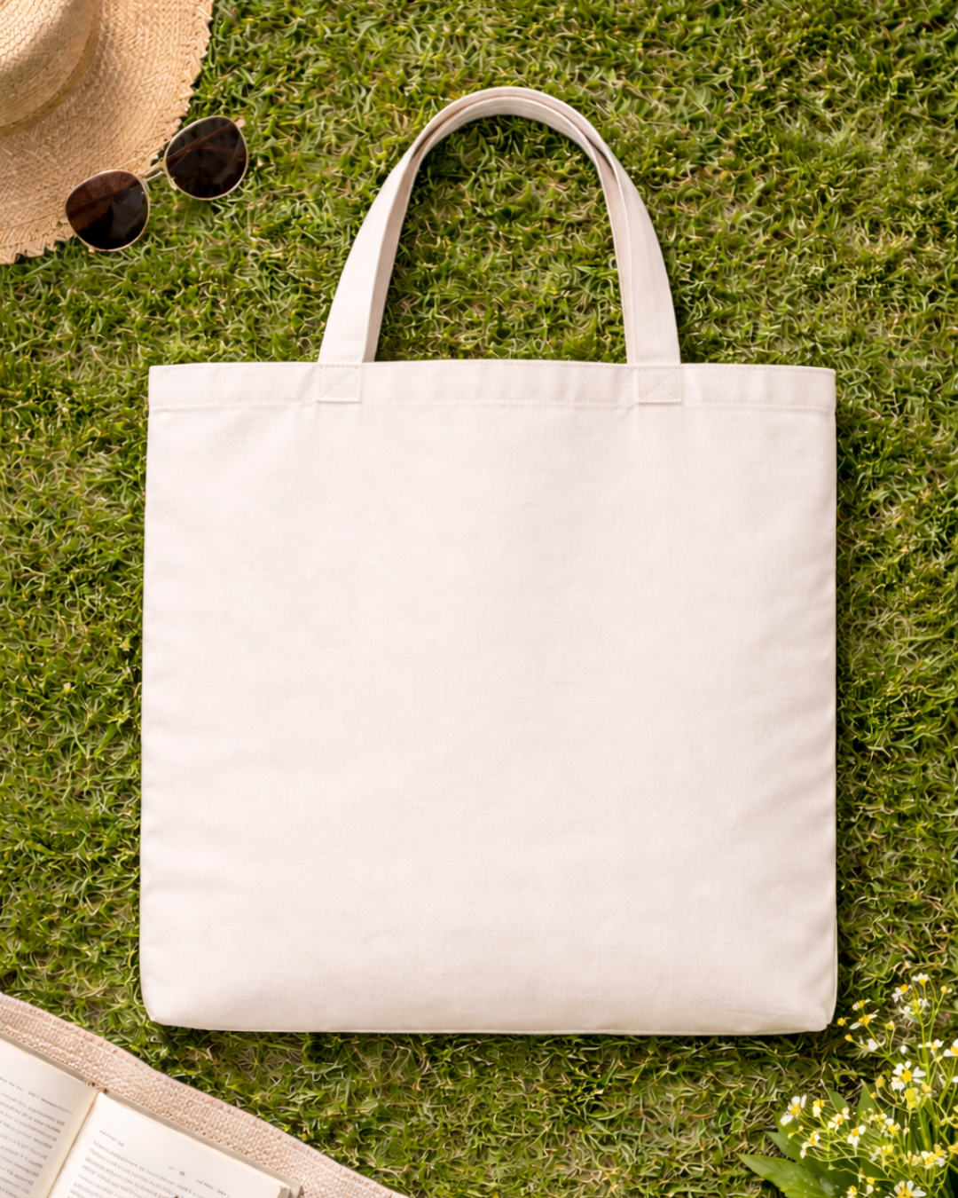 Canvas Tote Bag – Large ลาย หนีแม่