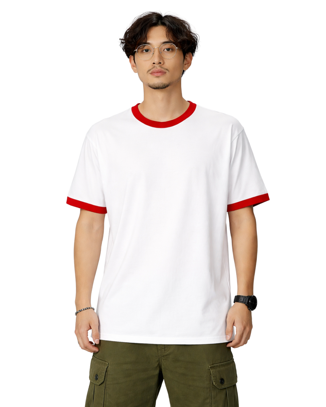 เสื้อรวยไม่ไหวแล้ว รุ่น เจ้าแม่กวนอิมเพอเร่อ - White/Red