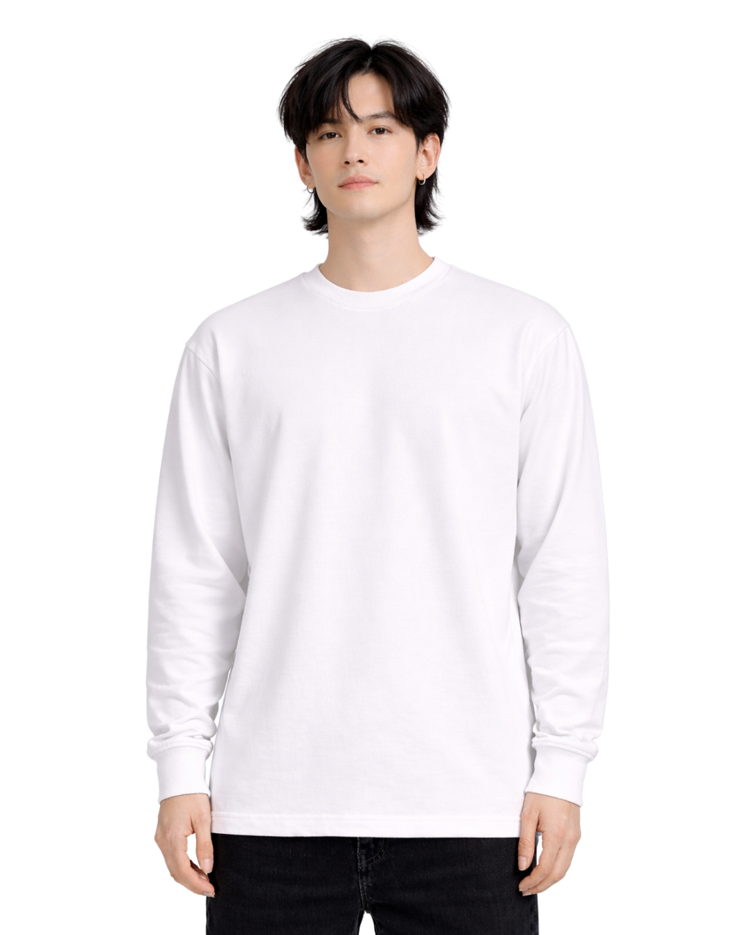 PAHL.Racing Collebtion : White Long Sleeve T-Shirt
