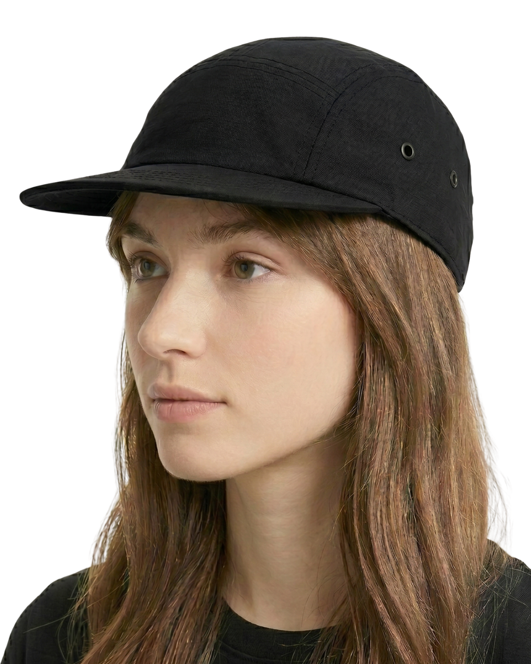 Trippy Snake  Heart 5 Panel Nylon Cap