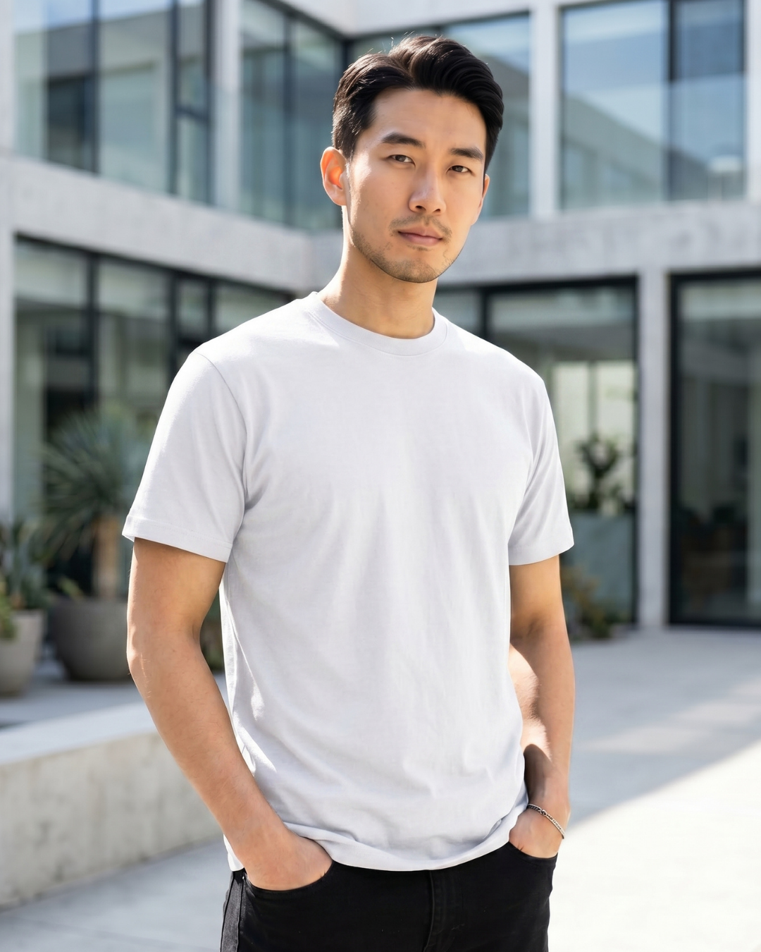 BASIC COTTON NO.30 COMB - WHITE